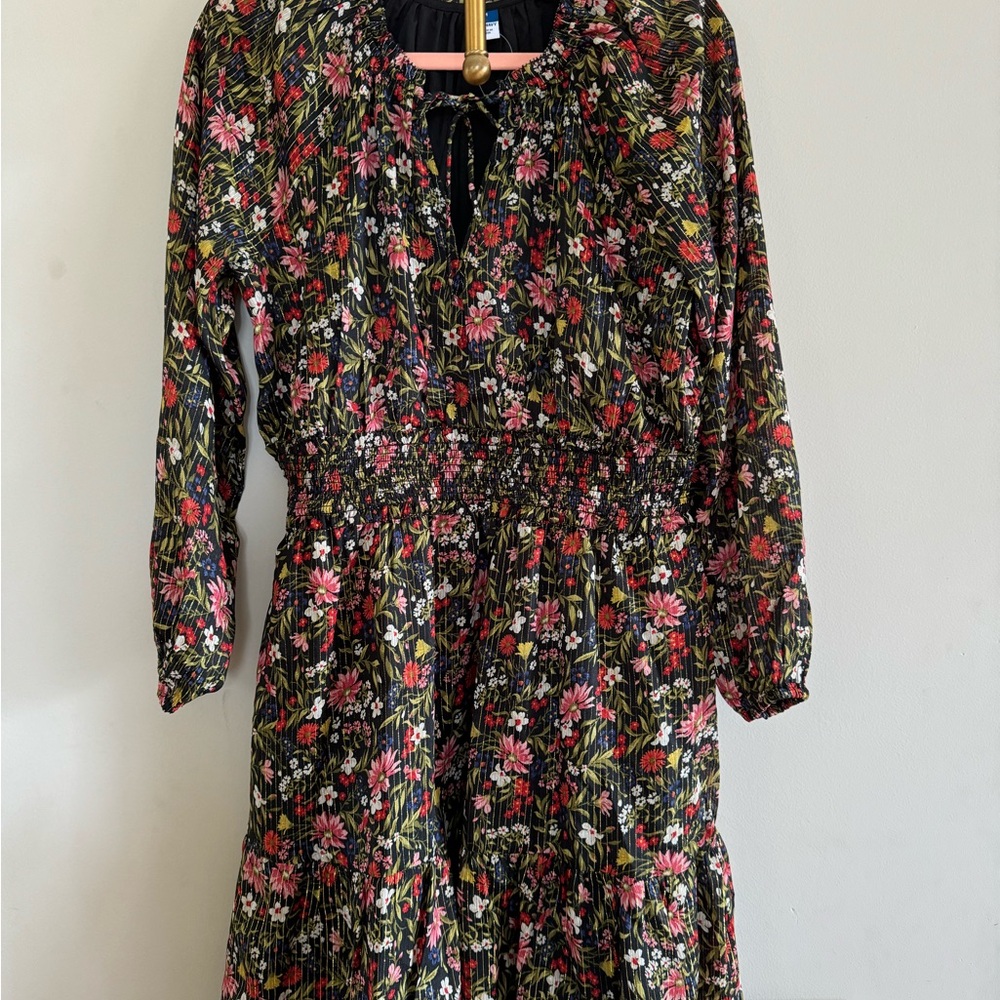 Old Navy Black Floral Dress